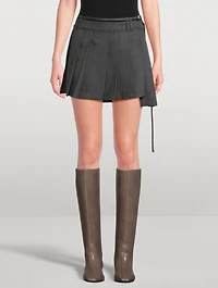 Pleated Mini Skirt