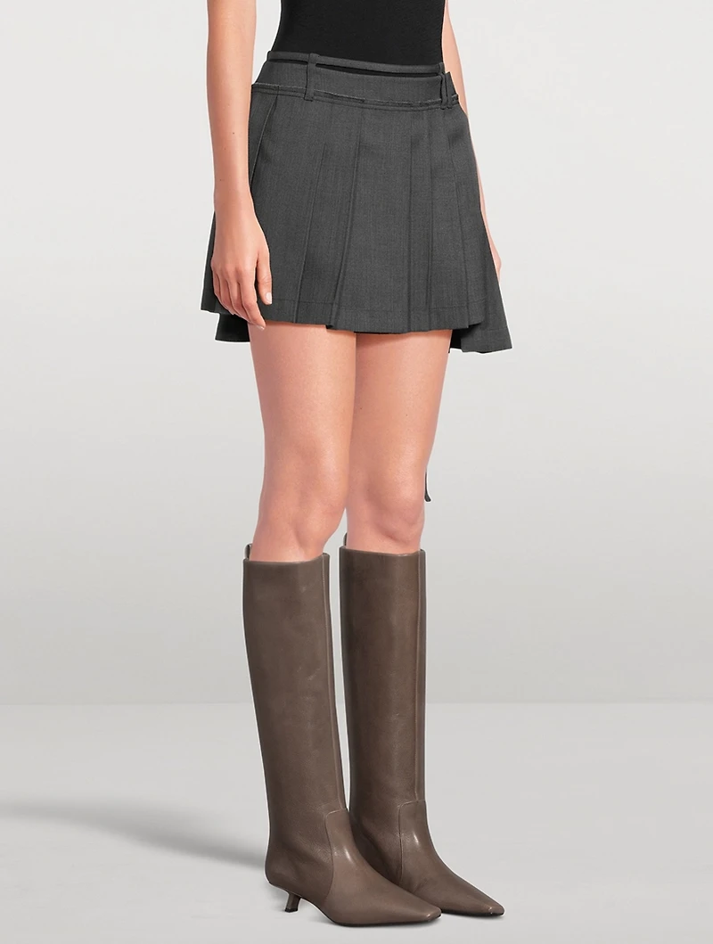 Pleated Mini Skirt