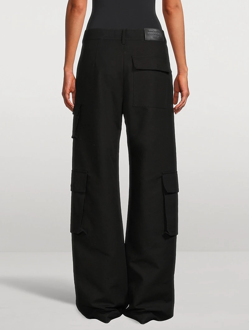 Zipper-Trimmed Cargo Pants