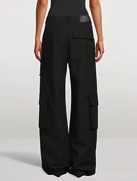 Zipper-Trimmed Cargo Pants
