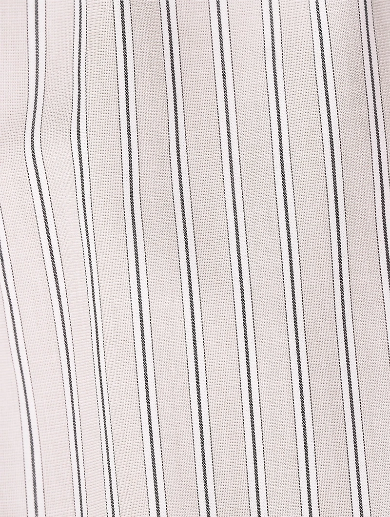 Wide-Leg Trousers Stripe Print