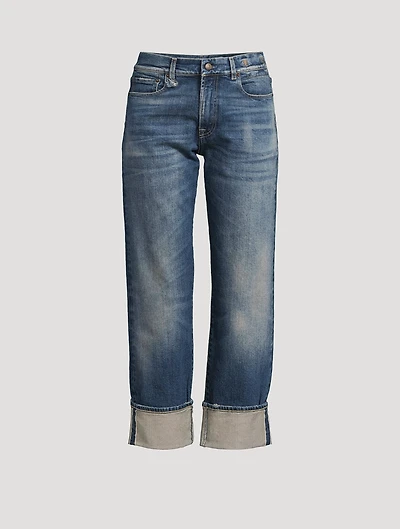 Romeo Cuffed Straight-Leg Jeans