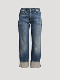 Romeo Cuffed Straight-Leg Jeans