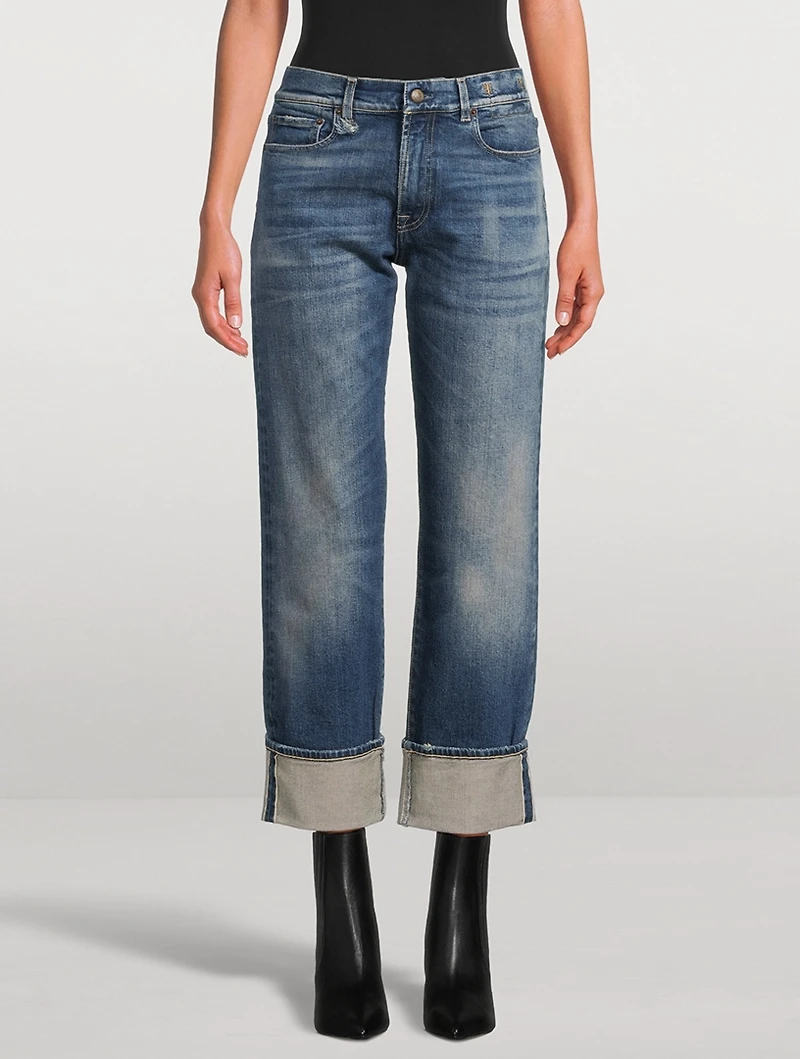 Romeo Cuffed Straight-Leg Jeans