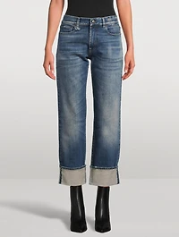 Romeo Cuffed Straight-Leg Jeans