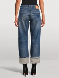 Romeo Cuffed Straight-Leg Jeans