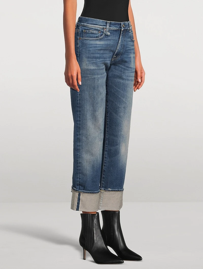 Romeo Cuffed Straight-Leg Jeans