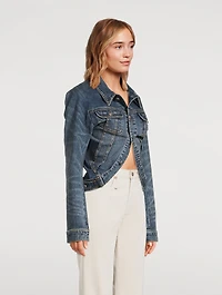 Wrap-Around Denim Jacket