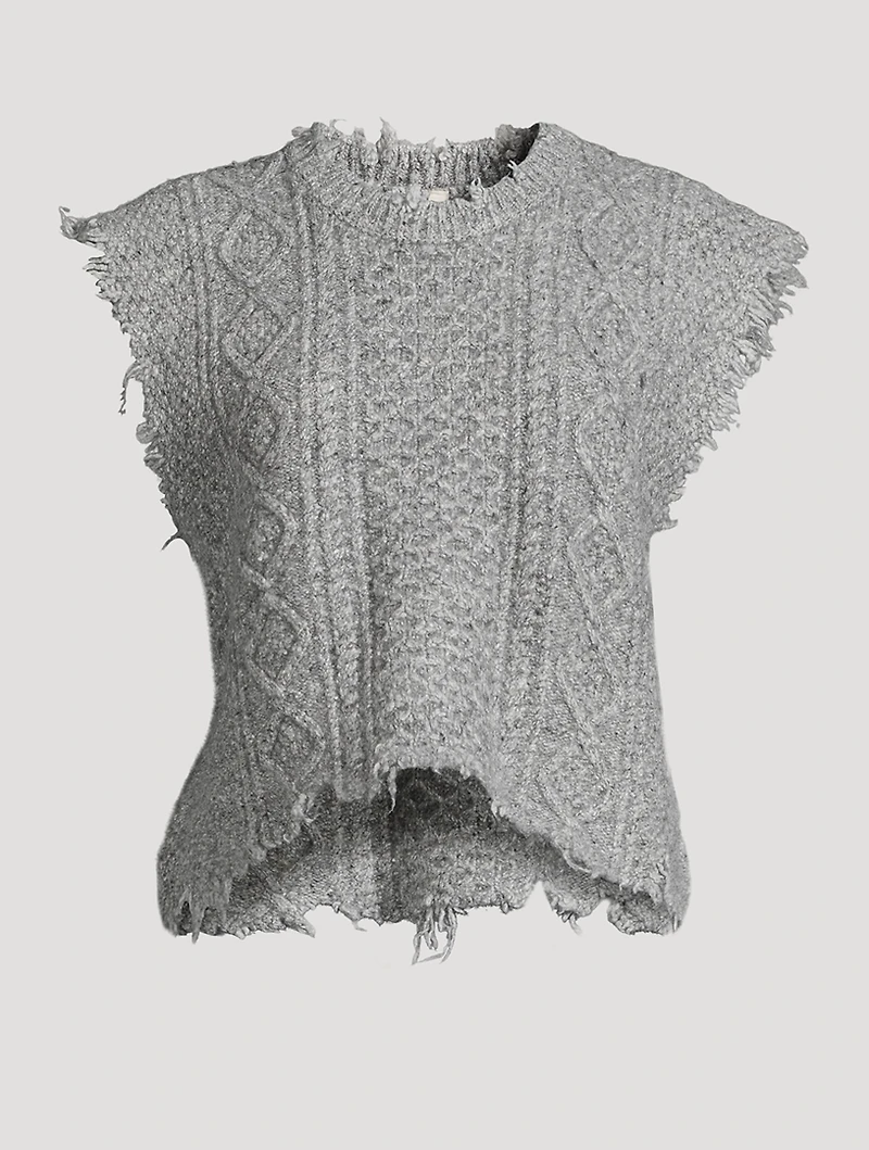 Cable-Knit Sweater Vest