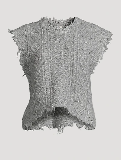 Cable-Knit Sweater Vest
