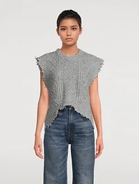 Cable-Knit Sweater Vest