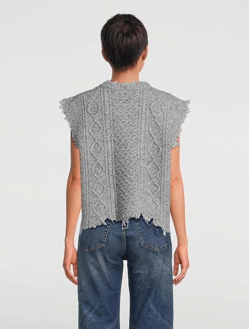 Cable-Knit Sweater Vest