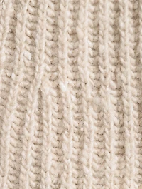 Split-Hem Ribbed Cardigan