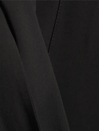 Silk Georgette Tie-Neck Blouse