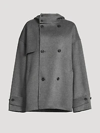 Double-Breasted Wool Peacoat