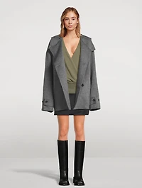 Double-Breasted Wool Peacoat