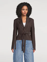Cropped Tailored Jacket
