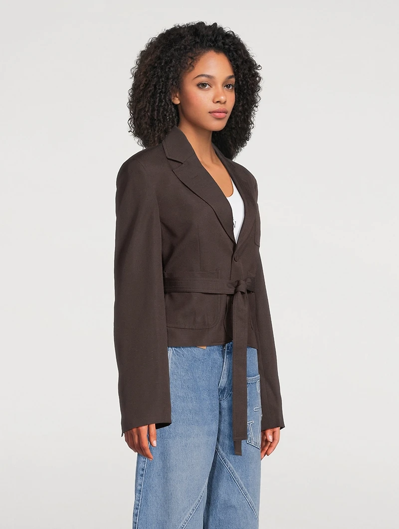 Cropped Tailored Jacket