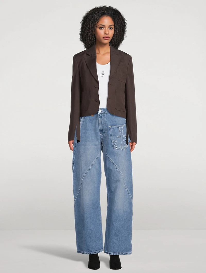 Cropped Tailored Jacket