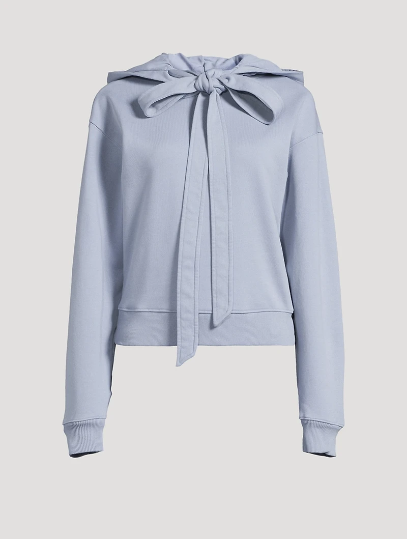 Tie-Neck Hoodie