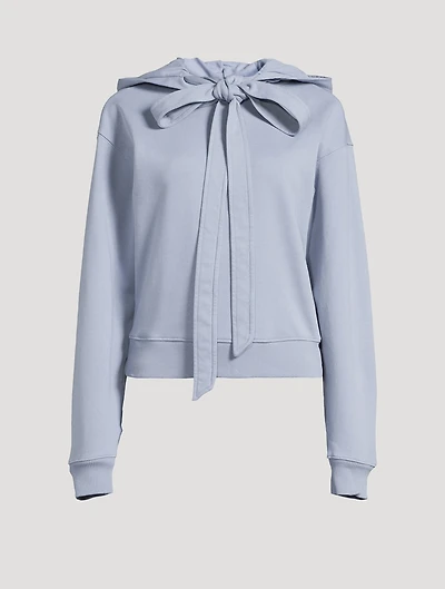 Tie-Neck Hoodie