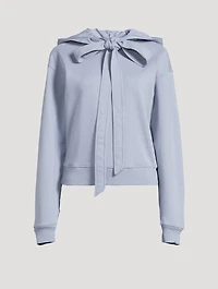 Tie-Neck Hoodie