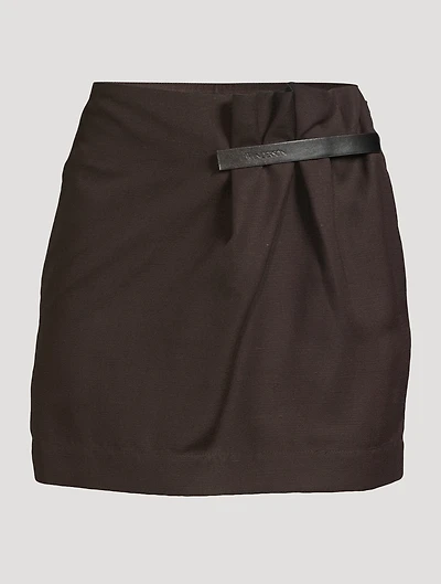 Gathered Mini Skirt