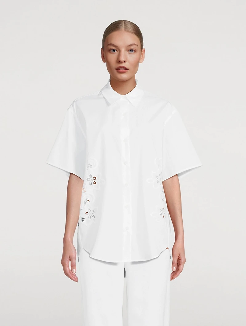 Amy Embroidered Poplin Shirt