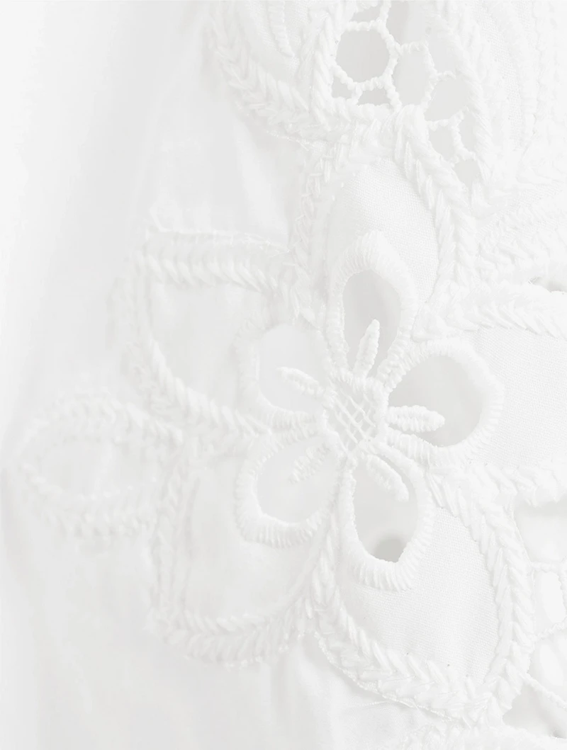 Amy Embroidered Poplin Shirt