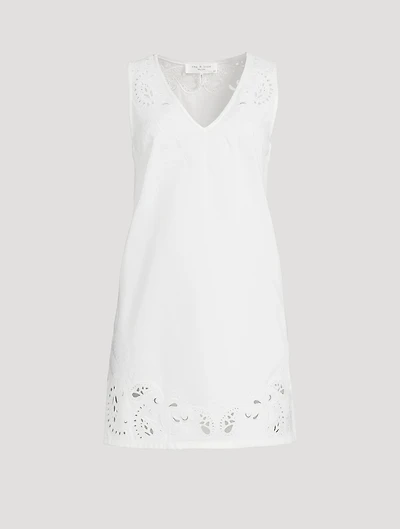 Belle Embroidered Poplin Mini Dress