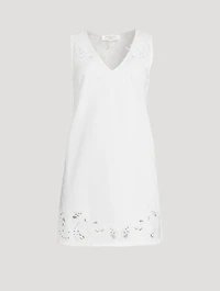 Belle Embroidered Poplin Mini Dress