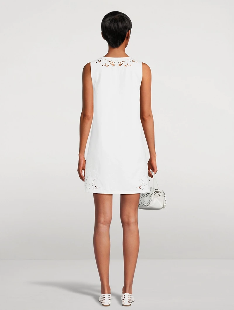 Belle Embroidered Poplin Mini Dress