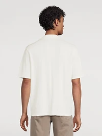 Avery Zuma Pointelle Camp Shirt