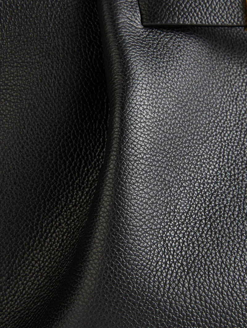 The Midi New York Leather Tote Bag