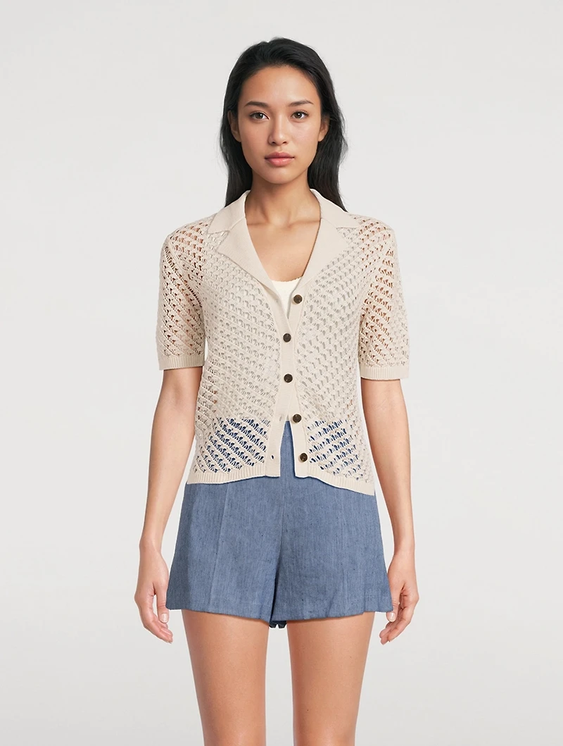 Crochet Camp Shirt