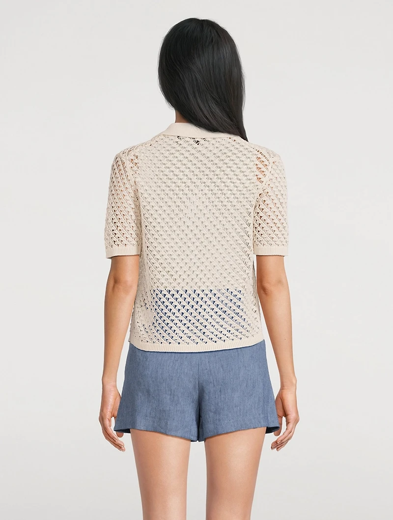 Crochet Camp Shirt