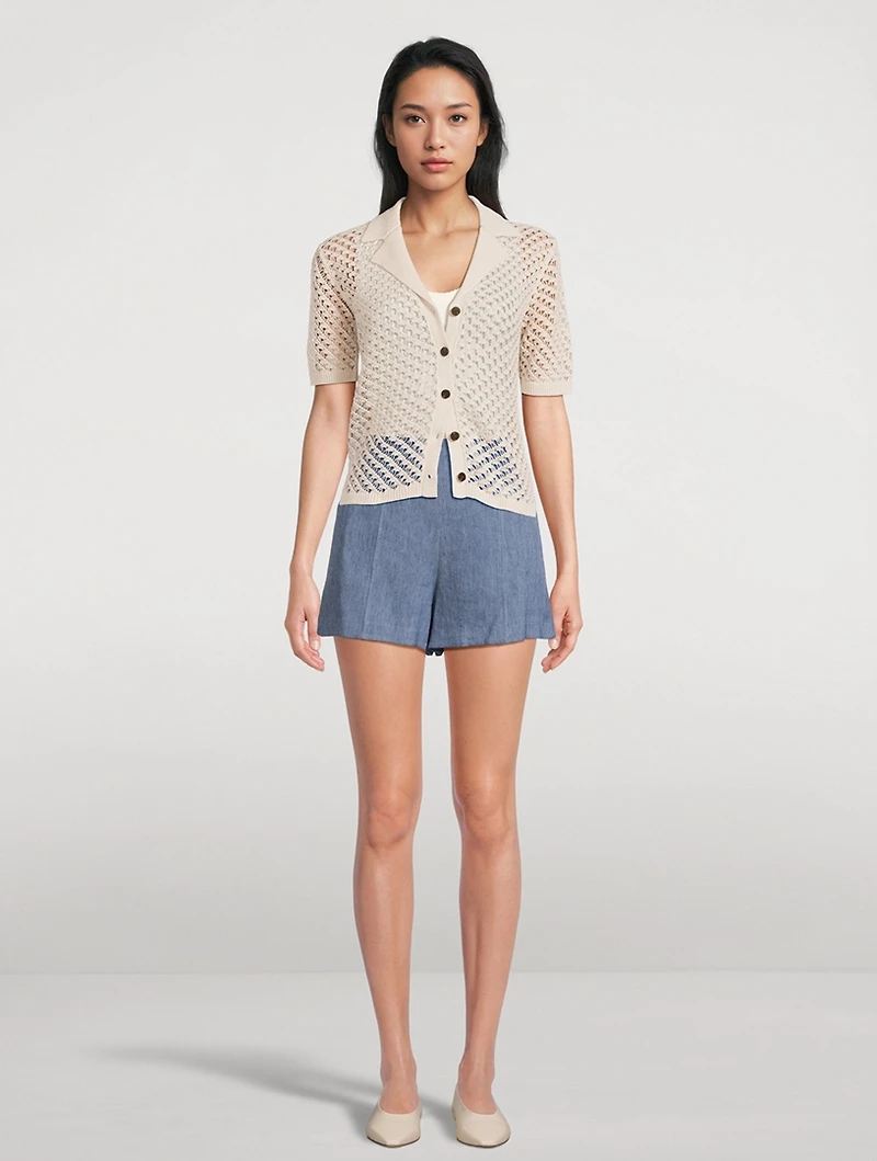Crochet Camp Shirt