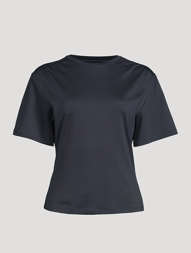 Gathered-Shoulder T-Shirt