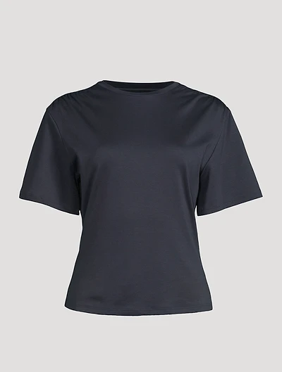 Gathered-Shoulder T-Shirt