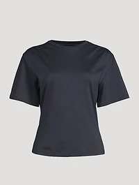 Gathered-Shoulder T-Shirt