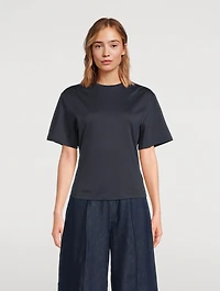 Gathered-Shoulder T-Shirt
