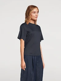 Gathered-Shoulder T-Shirt