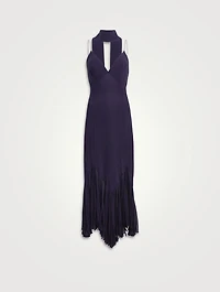 Candita Silk Georgette Slip Dress With Scarf