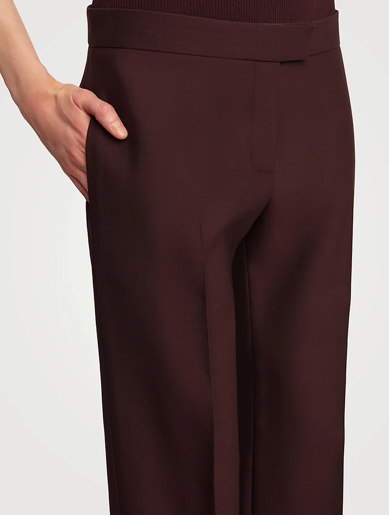 Callen Wool Silk Trousers