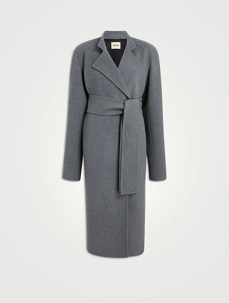 Deena Belted Double-Face Wool Coat