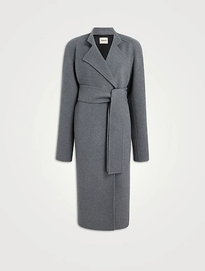 Deena Belted Double-Face Wool Coat