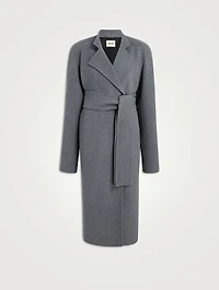 Deena Belted Double-Face Wool Coat
