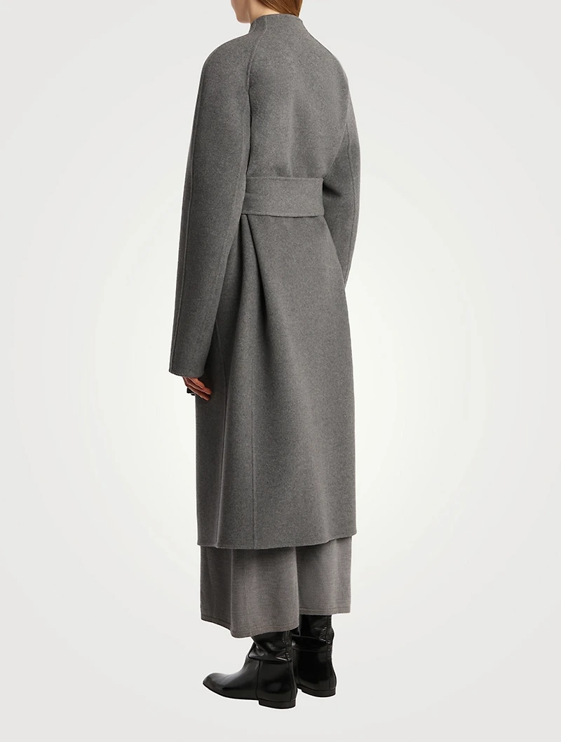 Deena Belted Double-Face Wool Coat