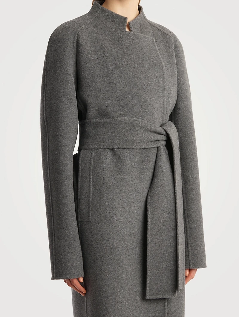 Deena Belted Double-Face Wool Coat