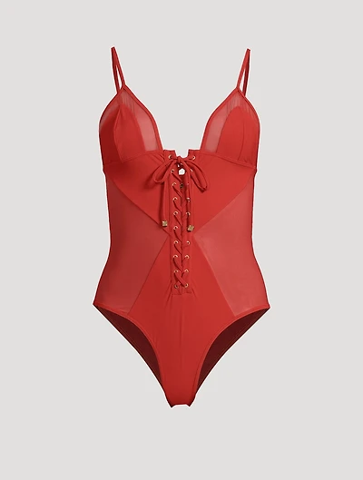 Peep Show One-Piece Swimsuit